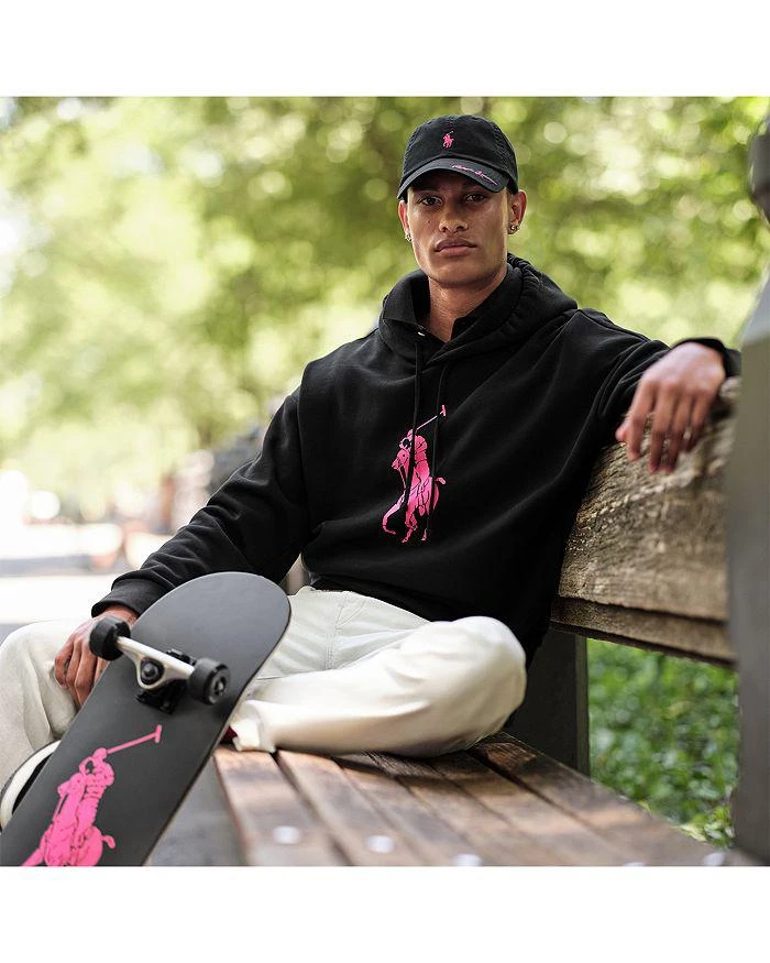 商品Ralph Lauren|Cotton Blend Big Pink Pony Hoodie,价格¥1231,第3张图片详细描述