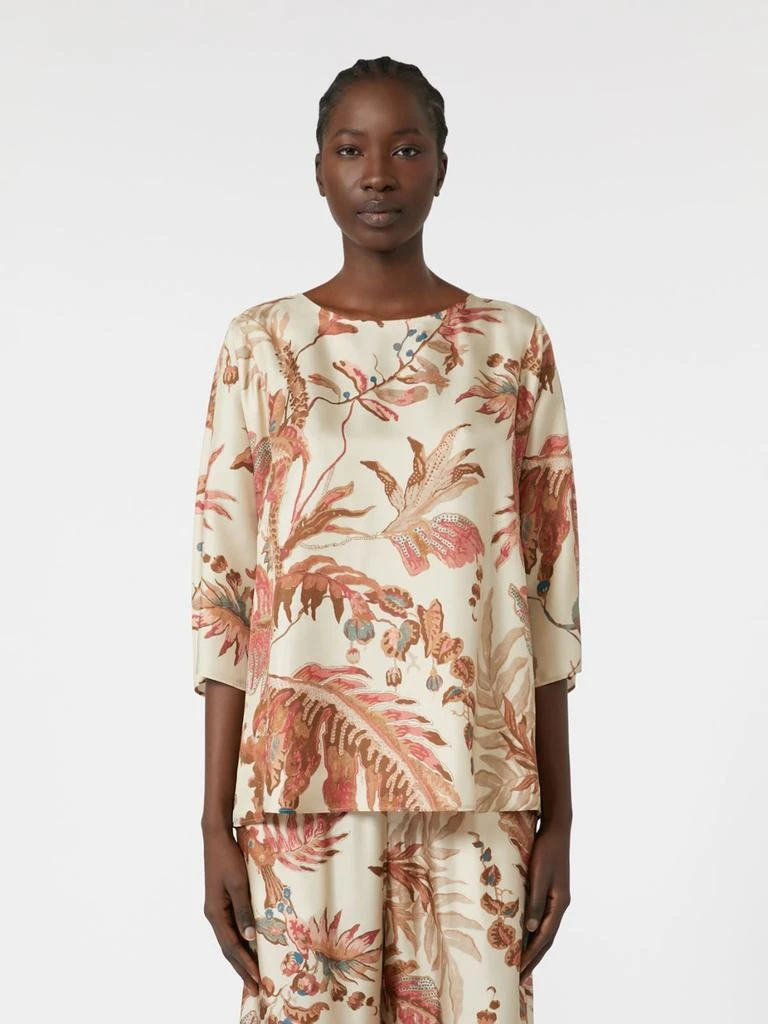 商品Weekend Max Mara|Printed silk twill blouse,价格¥2722,第2张图片详细描述
