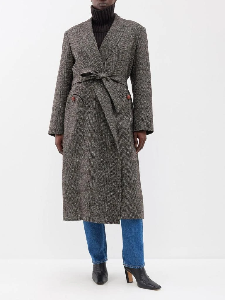 商品BLAZÉ MILANO|X Cabana Whistler wool-blend herringbone coat,价格¥12649,第1张图片