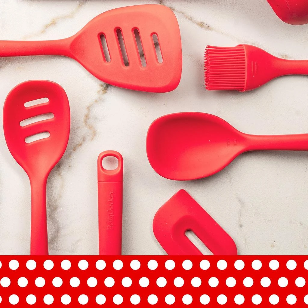 商品Betty Crocker|Silicone 13 Inch Spoon, Red,价格¥112,第5张图片详细描述