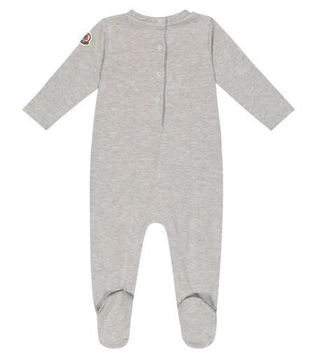 商品Moncler|Cotton onesie and bib set,价格¥1987,第4张图片详细描述