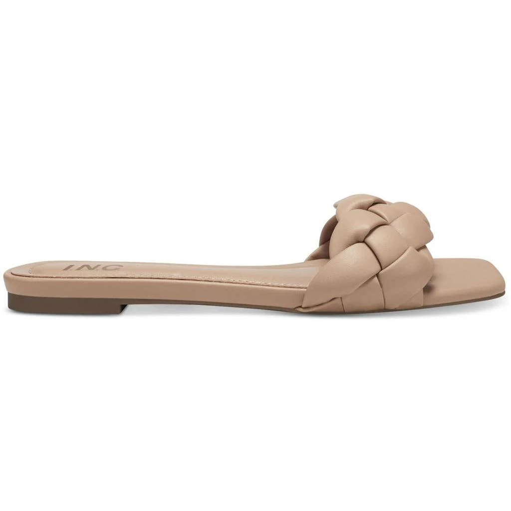 商品INC International|INC Womens Partee Faux Leather Slip On Slide Sandals,价格¥74,第4张图片详细描述