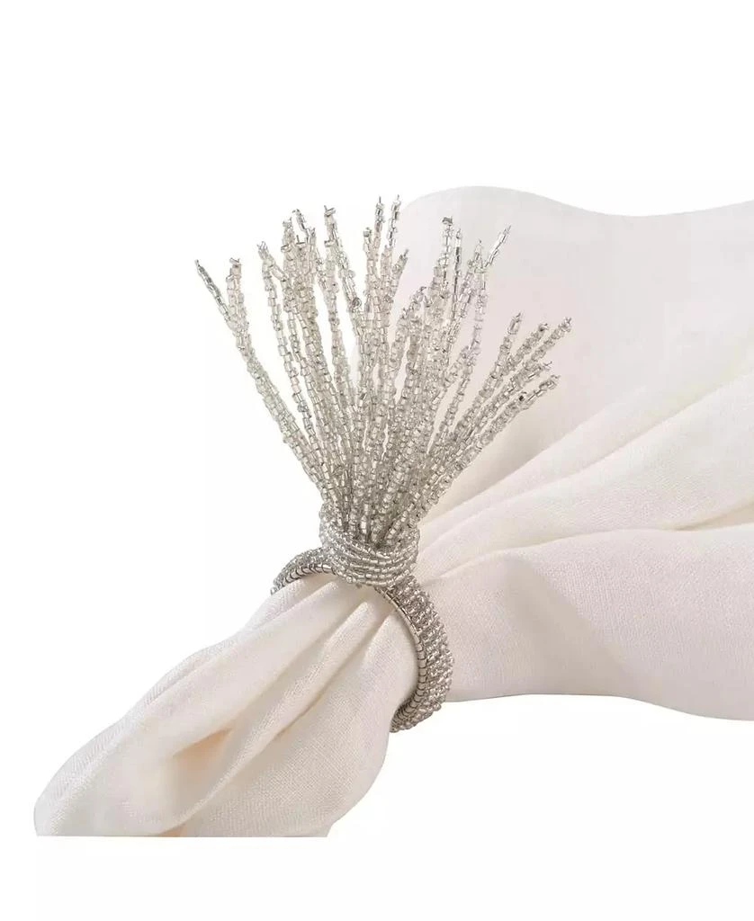 商品Saro Lifestyle|Beaded Spray Design Event Napkin Ring, Set of 4,价格¥142,第3张图片详细描述