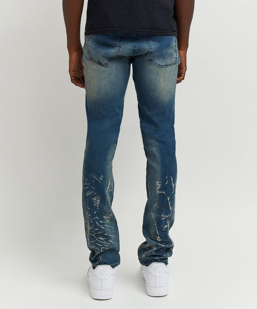 Mulberry Dark Wash Moto Jeans商品第6张图片规格展示