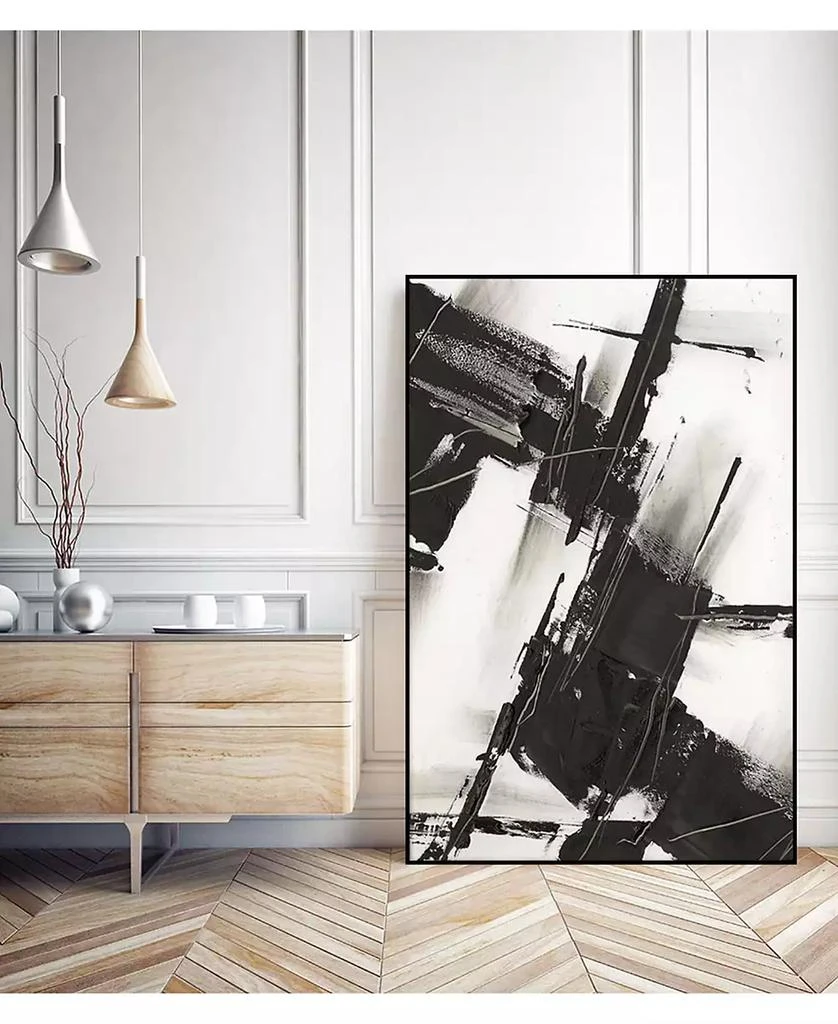 商品Giant Art|40" x 30" Diagonal Matrix I Art Block Framed Canvas,价格¥2523,第3张图片详细描述