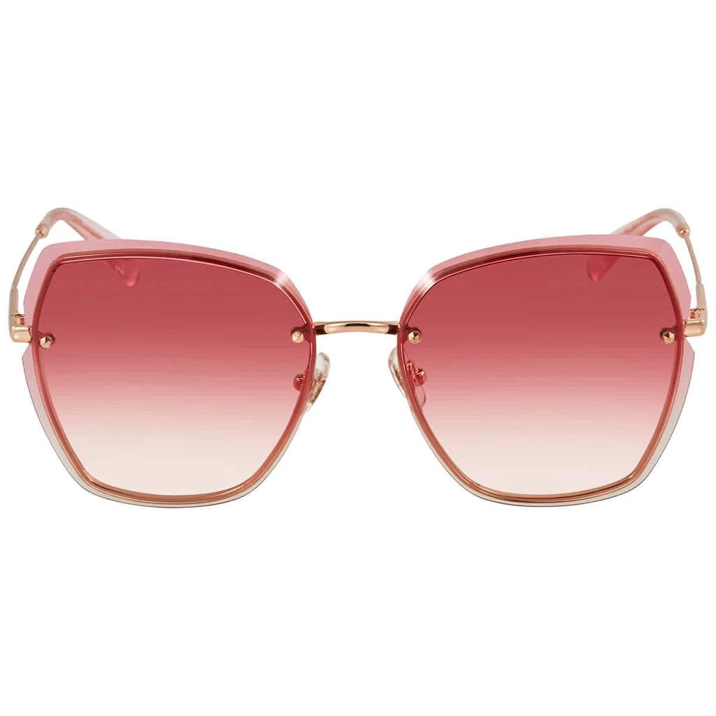 商品BOLON|Sierra Pink Gradient Butterfly Ladies Sunglasses BL7053 A30,价格¥300,第1张图片