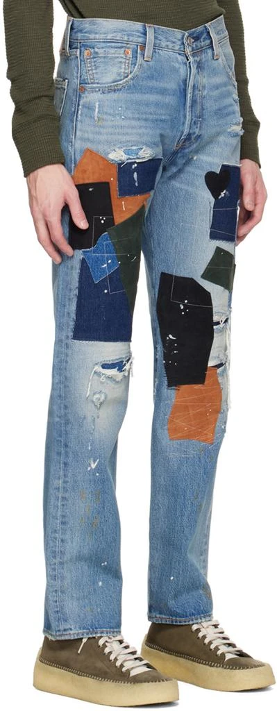商品Levi's|Indigo 501 '93 Patchwork Jeans,价格¥981,第2张图片详细描述