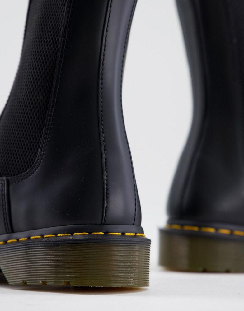 商品Dr. Martens|Dr Martens 2976 Hi Chelsea Boots in Black Smooth,价格¥1469,第4张图片详细描述
