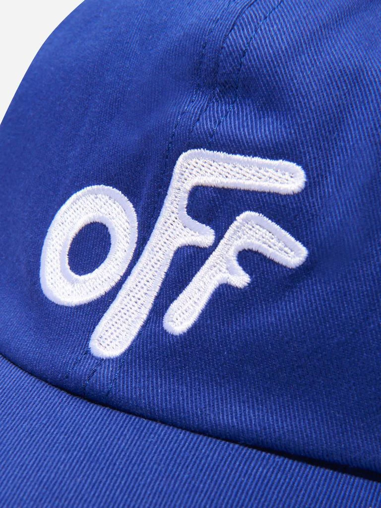 商品Off-White|Off White Blue Boys Cotton Logo Cap,价格¥1077,第2张图片详细描述