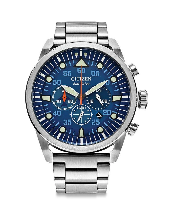 商品Citizen|Eco-Drive Avion Weekender Chronograph, 45mm,价格¥3189,第1张图片