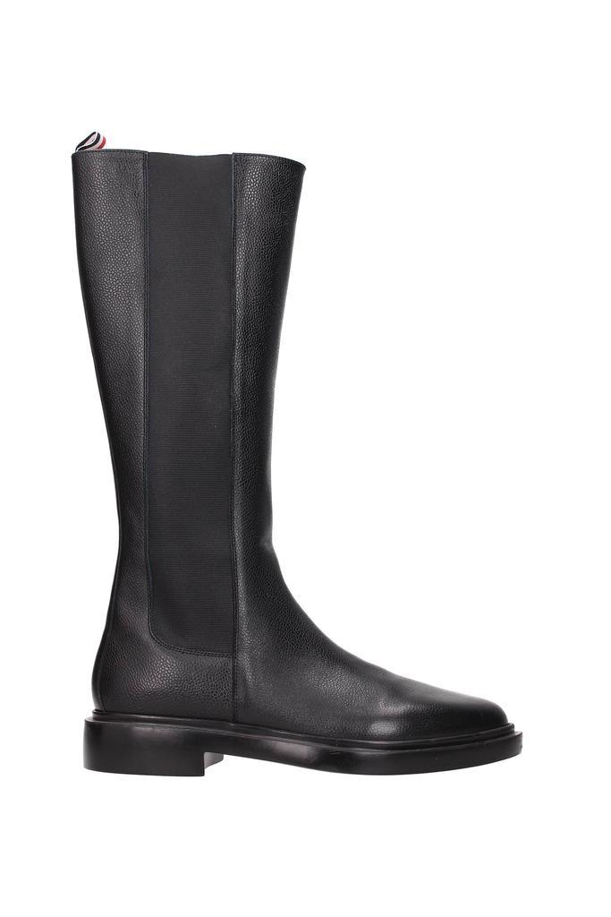 商品Thom Browne|Boots Leather Black,价格¥5599,第1张图片