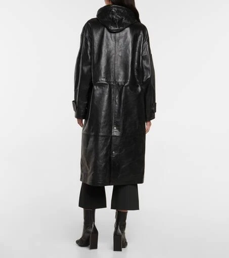 商品Acne Studios|Oversized leather duffel coat,价格¥16927,第3张图片详细描述