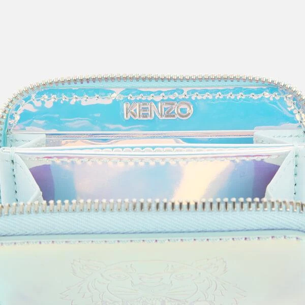 商品Kenzo|KENZO Women's Iridescent Zip Coin Purse - white,价格¥729,第4张图片详细描述