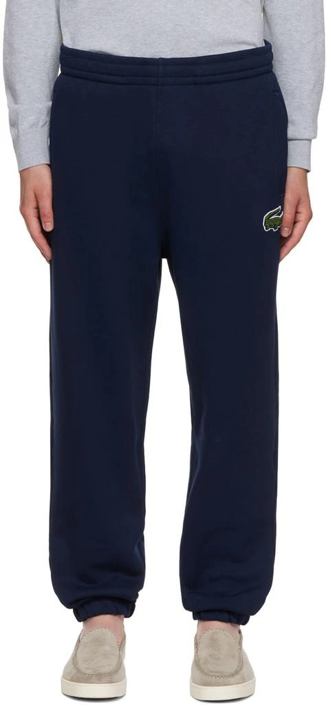 商品Lacoste|Navy Embroidered Patch Lounge Pants,价格¥429,第1张图片