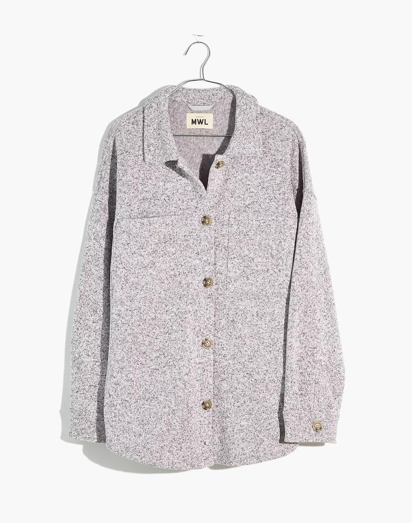 商品Madewell|MWL (Re)sourced Sweater Fleece Shirt-Jacket,价格¥538,第7张图片详细描述