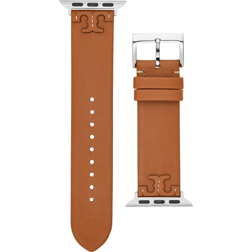 商品Tory Burch|Women's McGraw Luggage  Band For Apple Watch&reg; Leather Strap 38mm/40mm,价格¥659,第1张图片