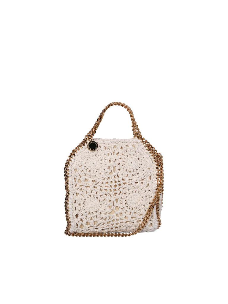 STELLA MCCARTNEY BORSA TINY TOTE CROCHET NATURAL商品第1张图片规格展示