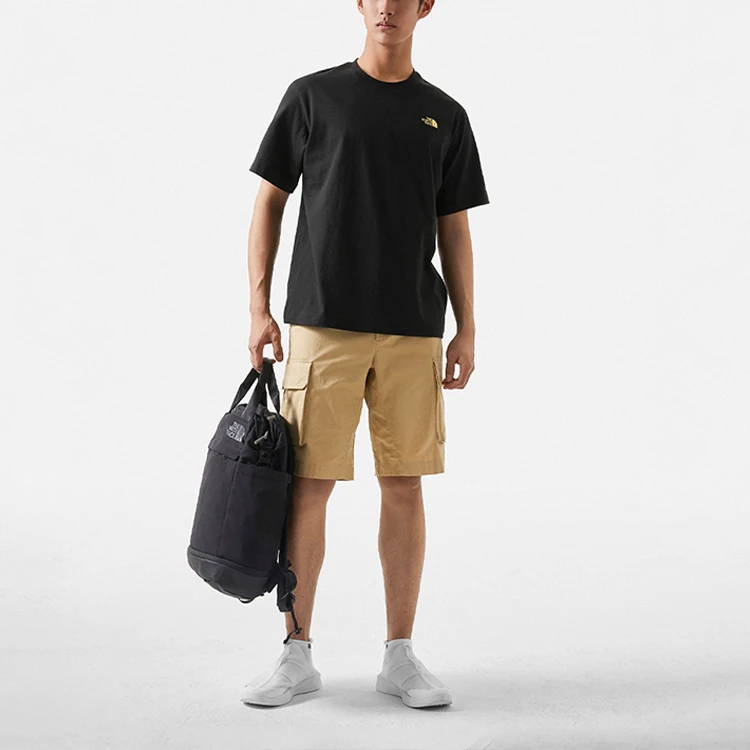商品[国内直发] The North Face|北面 北极熊系列 字母Logo印花圆领套头透气短袖T恤 男女同款 黑色,价格¥294,第4张图片详细描述