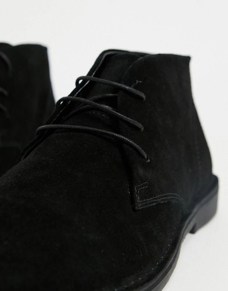 商品ASOS|ASOS DESIGN desert boots in black suede,价格¥348,第3张图片详细描述