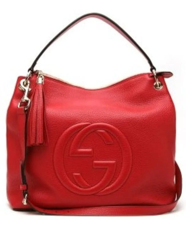 商品Gucci|Gucci Soho Red Leather Tassel Women's Shoulder Bag 536194 A7M0G 6420,价格¥15476,第1张图片