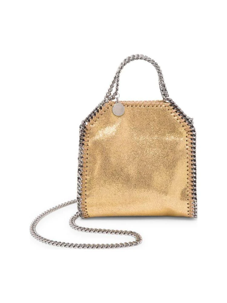 商品Stella McCartney|Stella McCartney - Falabella Tiny Baby Bella Shimmer Faux-Suede Tote,价格¥5432,第1张图片