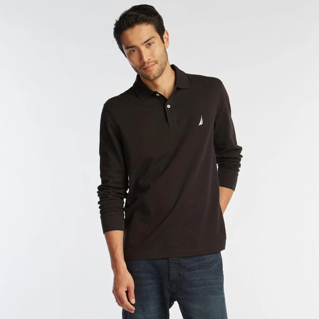 Nautica Mens Classic Fit Long Sleeve Polo 商品