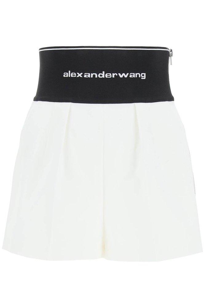 Alexander Wang Elastic Logo Waistband Shorts商品第1张图片规格展示