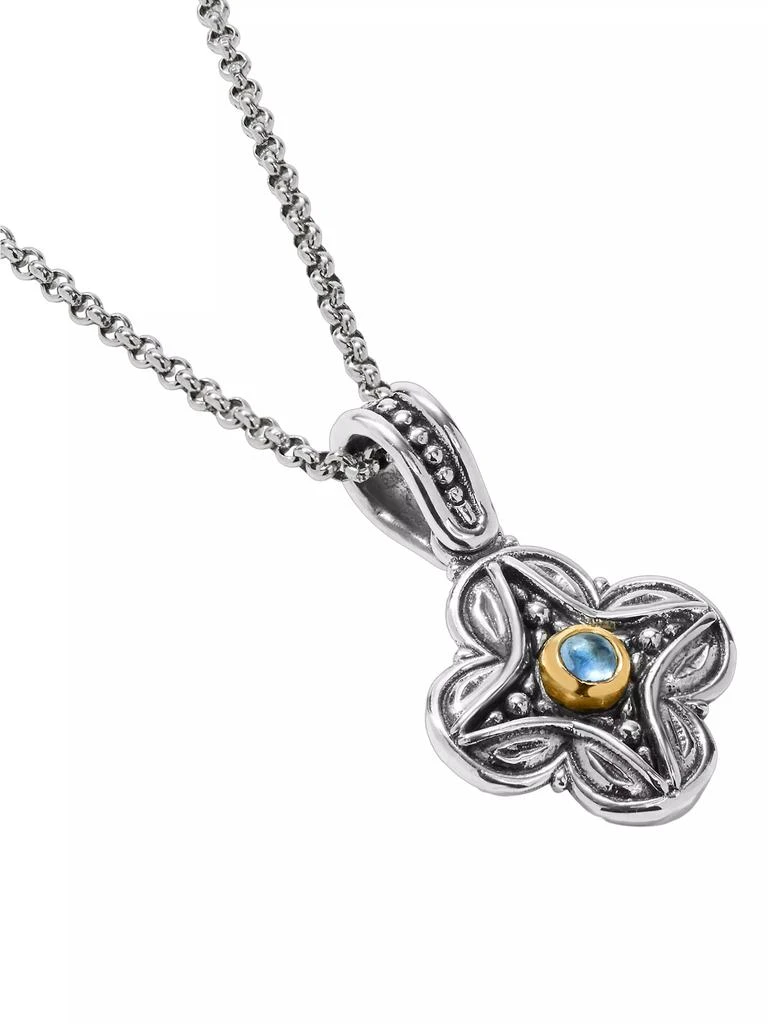 商品Konstantino|Sterling Silver, 18K Yellow Gold & Blue Spinel Pendant,价格¥1577,第5张图片详细描述