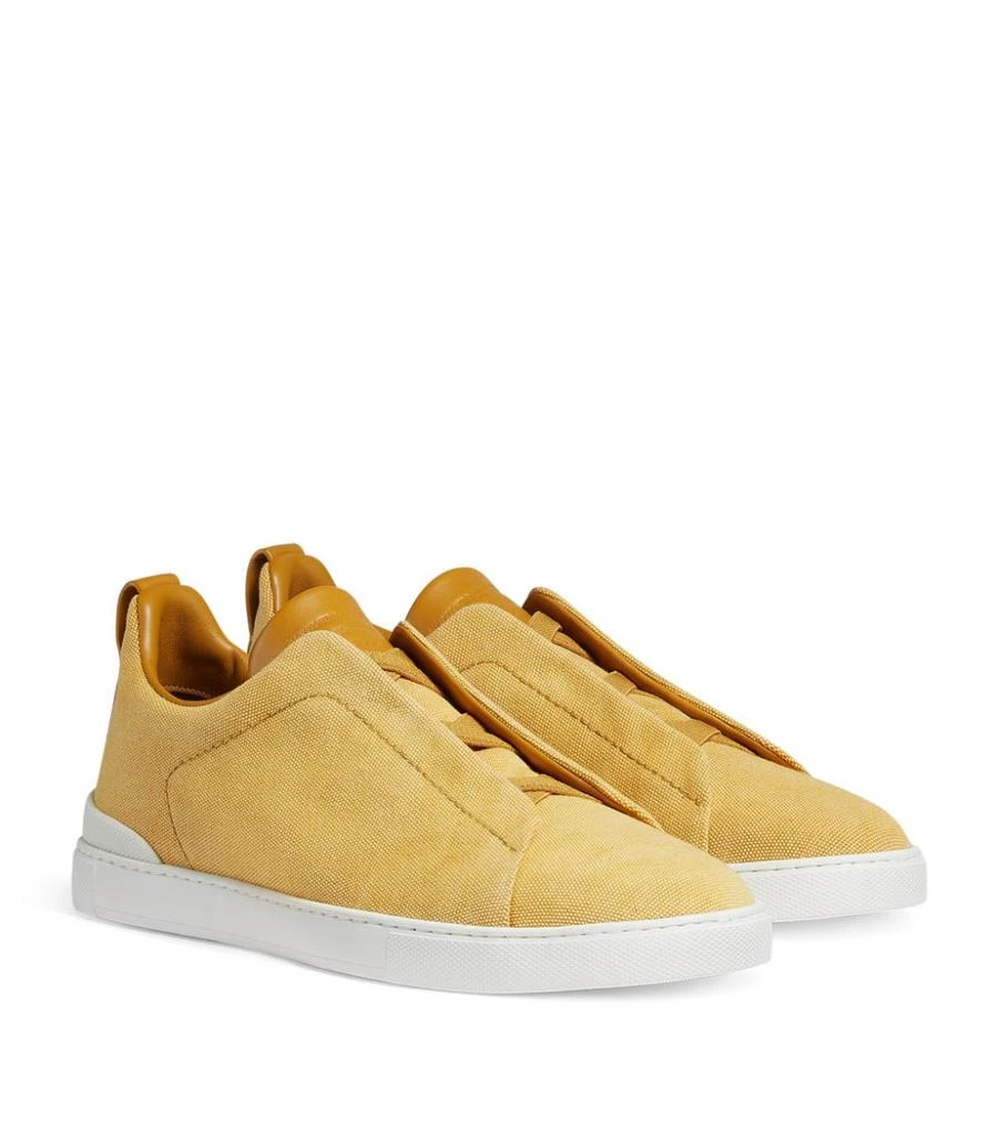 商品Zegna|Suede Triple Stitch Sneakers,价格¥5249,第2张图片详细描述