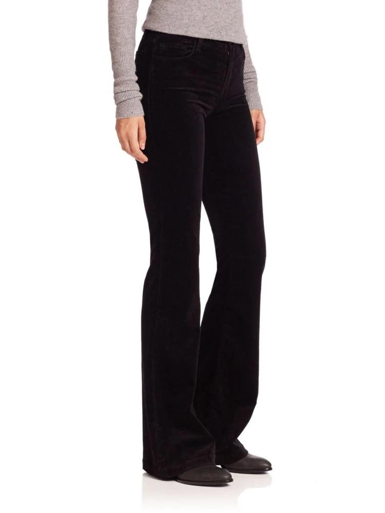 商品J Brand|Maria High-Rise Veveteen Flare Pants,价格¥921,第3张图片详细描述