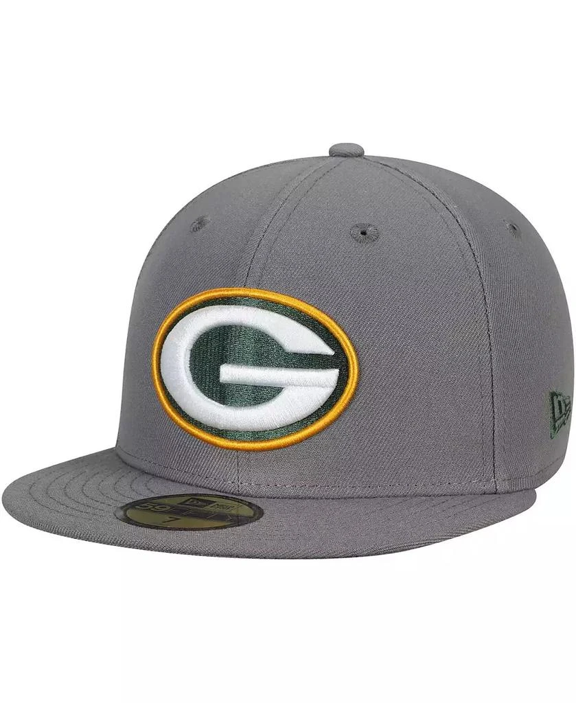 商品New Era|Men's Graphite Green Bay Packers Storm 59FIFTY Fitted Hat,价格¥314,第1张图片