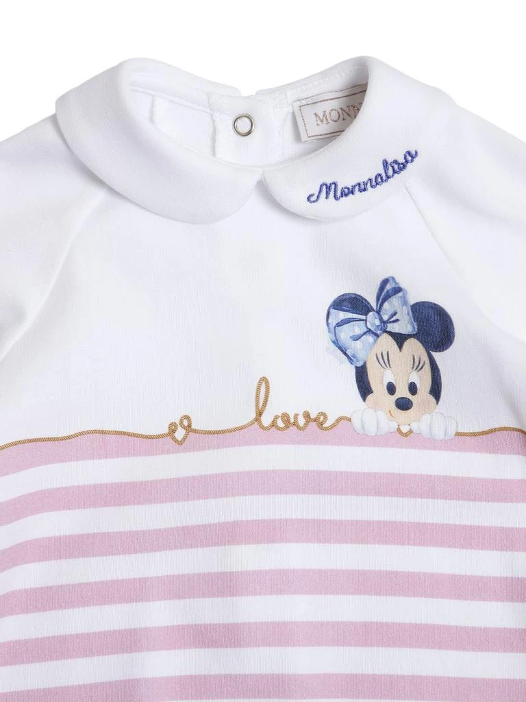 商品MONNALISA|Minnie Print Cotton Interlock Romper,价格¥745,第1张图片详细描述
