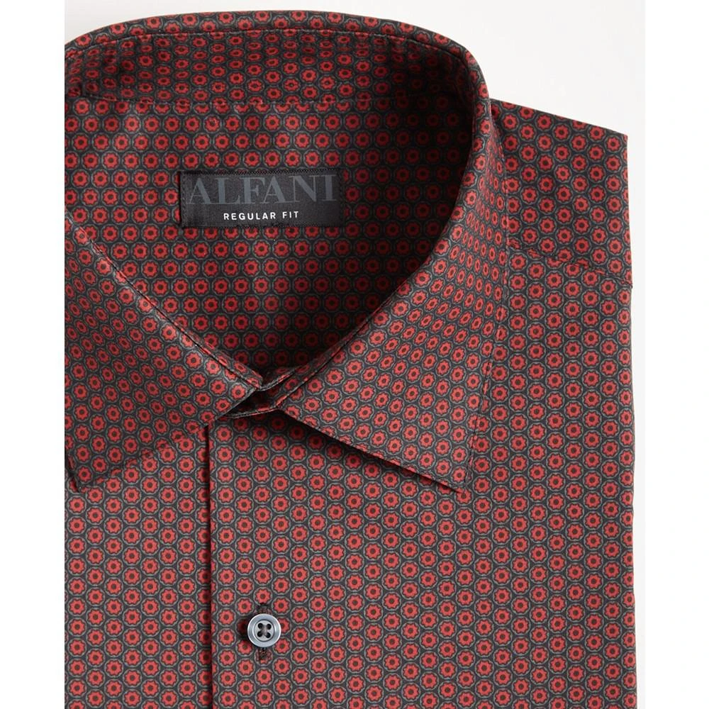 商品Alfani|Men's Regular Fit 2-Way Stretch Stain Resistant Medallion Print Dress Shirt, Created for Macy's,价格¥184,第3张图片详细描述