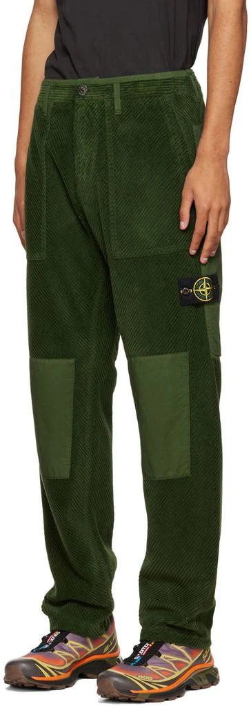 商品Stone Island|Green Paneled Trousers,价格¥1823,第4张图片详细描述