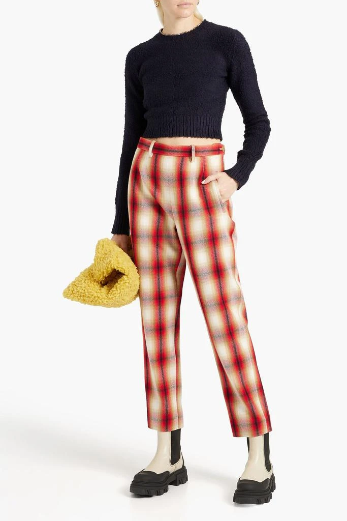 商品Acne Studios|Cropped brushed cotton-blend sweater,价格¥1484,第4张图片详细描述