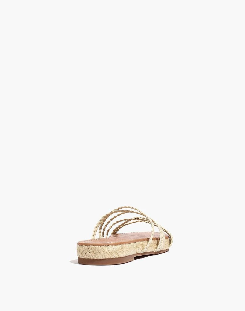 商品Madewell|The Kathryn Espadrille Slide Sandal in Leather,价格¥397,第3张图片详细描述