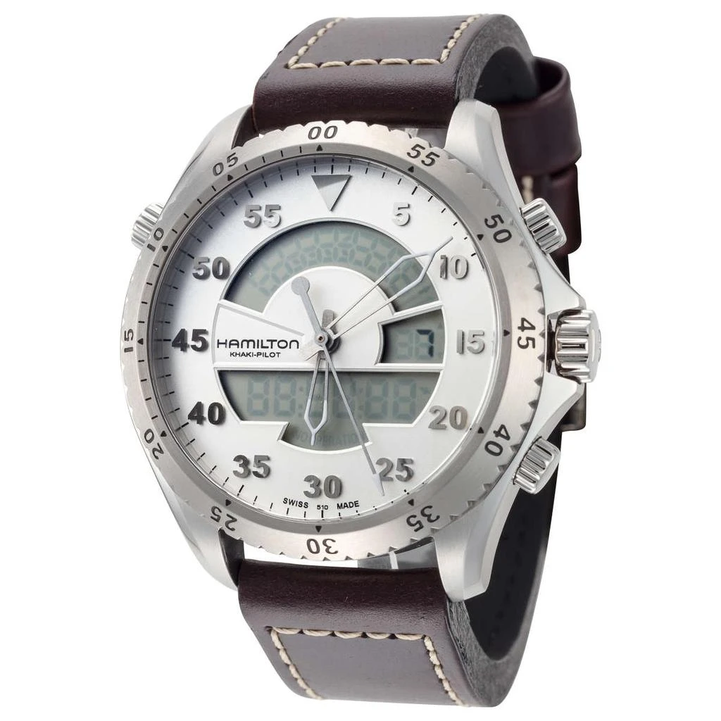 商品Hamilton|Khaki Aviation Flight Timer 男士石英表,价格¥4357,第1张图片