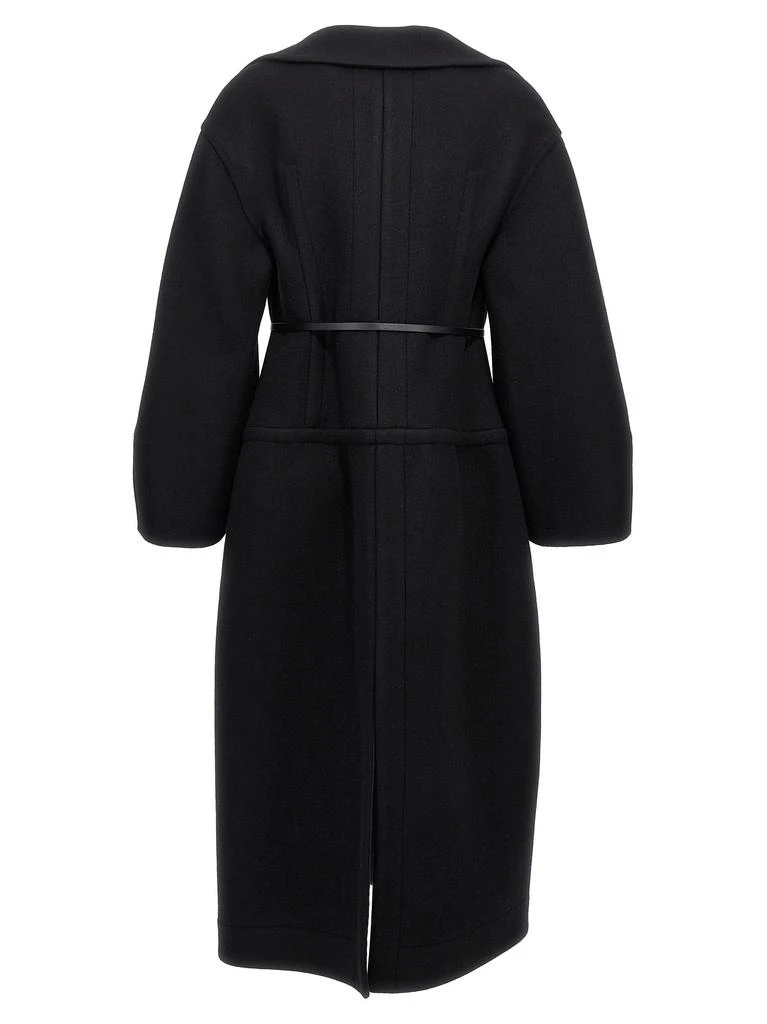 商品Jil Sander|Long Wool Coat Coats, Trench Coats Black,价格¥15651,第2张图片详细描述