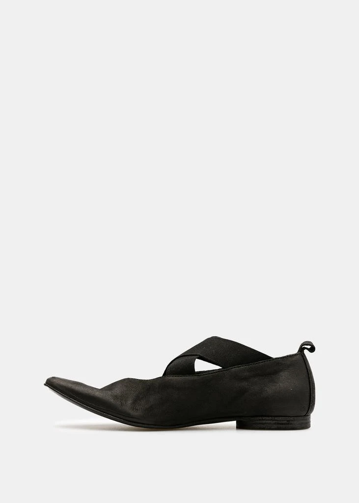 商品Uma Wang|Uma Wang Black Pointed Ballet Flats,价格¥3892,第2张图片详细描述