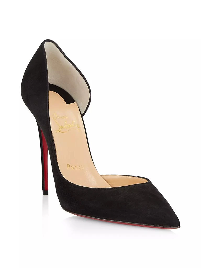 商品Christian Louboutin|​Iriza Half d'Orsay Suede Pumps,价格¥6036,第2张图片详细描述