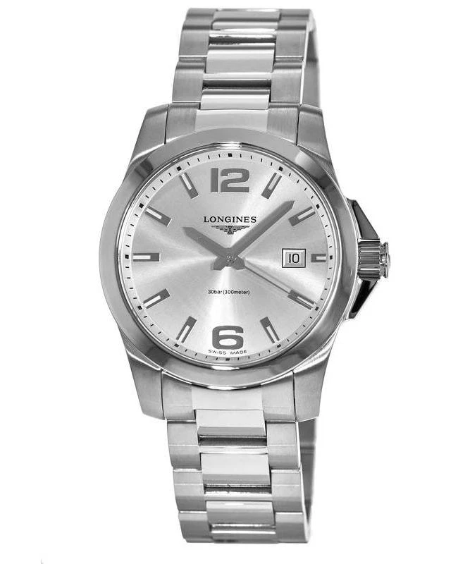 商品Longines|Longines Conquest Quartz Silver Dial Men's Watch L3.759.4.76.6,价格¥4994,第1张图片