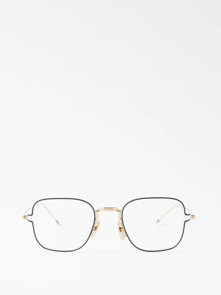 商品Thom Browne|Square titanium glasses,价格¥4621,第2张图片详细描述