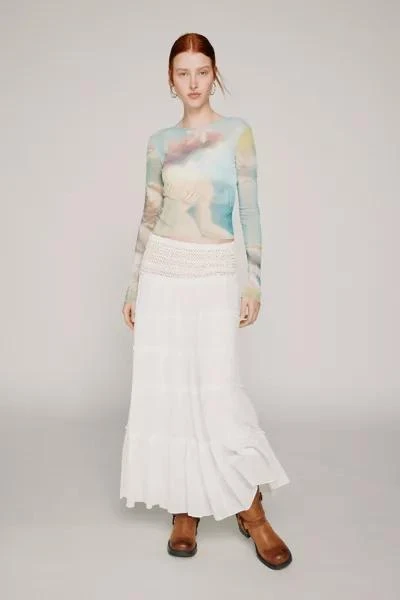 商品Kimchi Blue|Kimchi Blue Elle Tiered Maxi Skirt,价格¥598,第1张图片