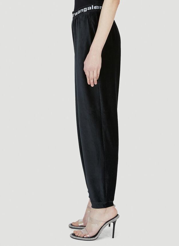 Velvet Track Pants in Black商品第3张图片规格展示