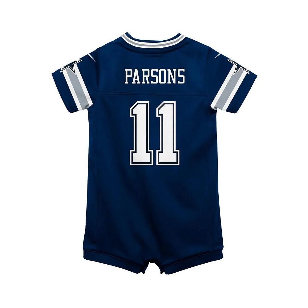 商品NIKE|Infant Boys and Girls Micah Parsons Navy Dallas Cowboys Game Romper Jersey,价格¥298,第2张图片详细描述