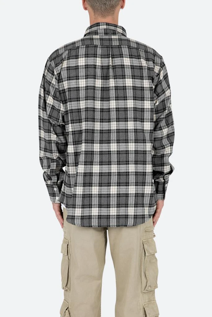 商品MNML|Basic Flannel Shirt - Brown/Grey,价格¥121,第4张图片详细描述