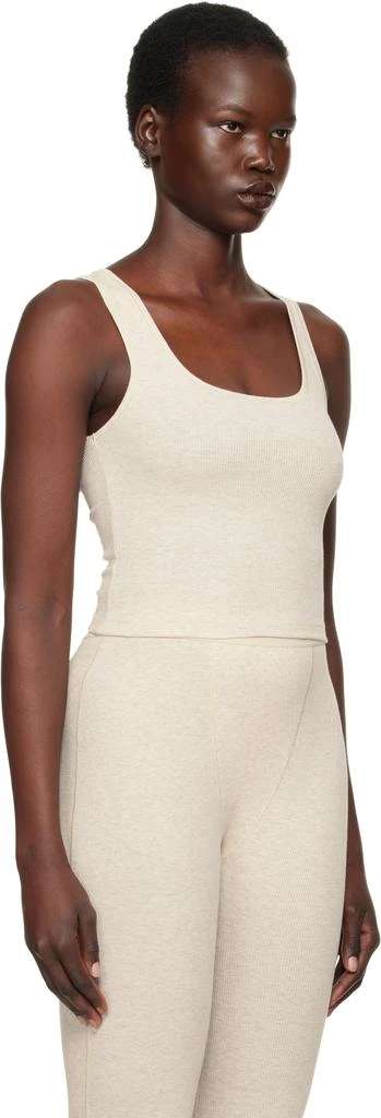 商品SKIMS|Beige Cotton Rib Tank Top,价格¥312,第2张图片详细描述