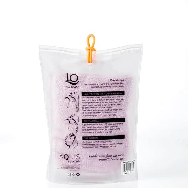 商品Aquis|Aquis Lisse 干发帽 玫瑰粉,价格¥333,第4张图片详细描述