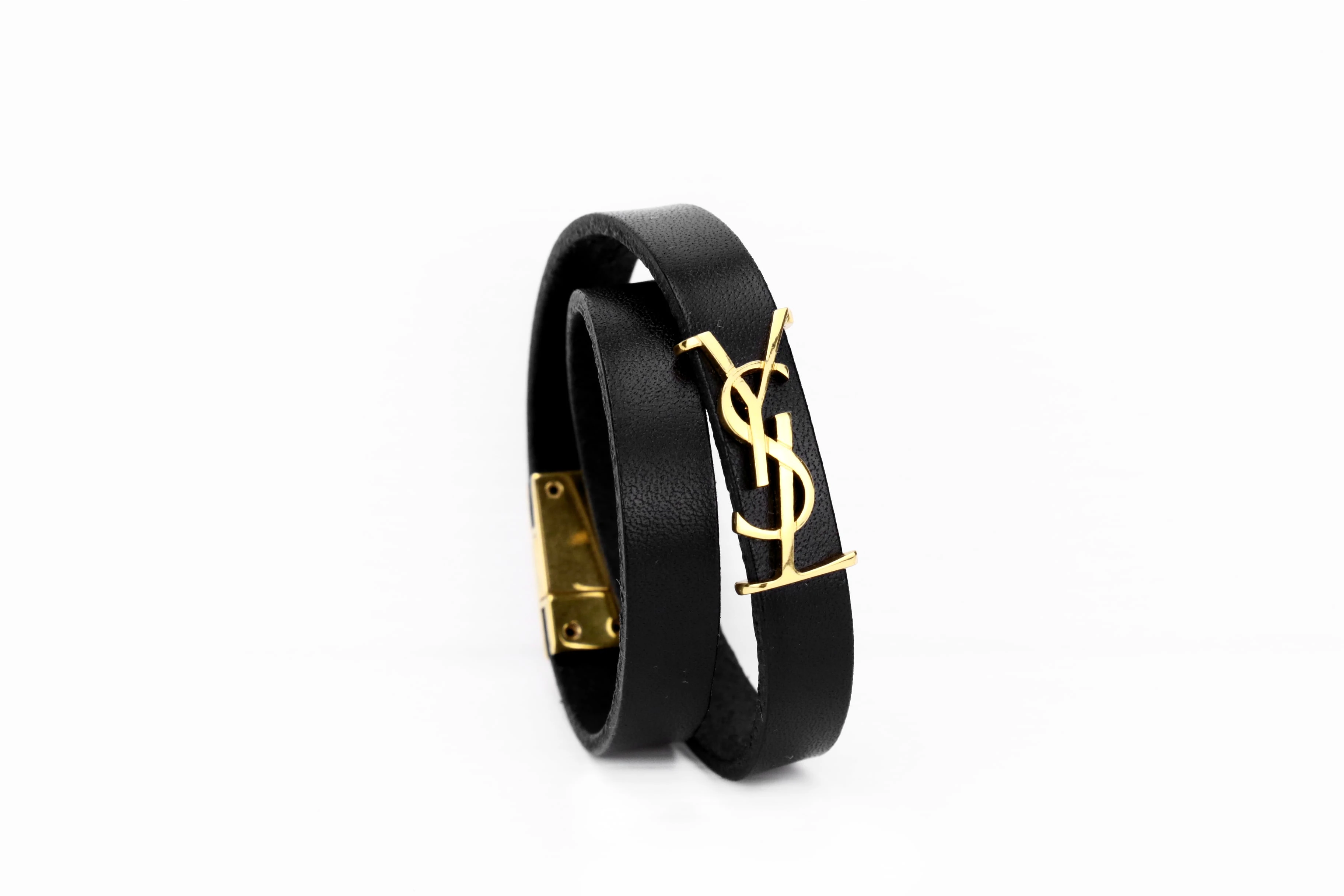 商品【商品预售7天】 Yves Saint Laurent|Yves Saint Laurent 女士手链手镯 6465580IH0J1000-0 黑色,价格¥1742,第1张图片