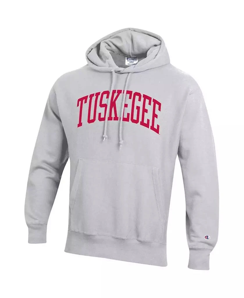 商品CHAMPION|Men's Gray Tuskegee Golden Tigers Tall Arch Pullover Hoodie,价格¥471,第2张图片详细描述